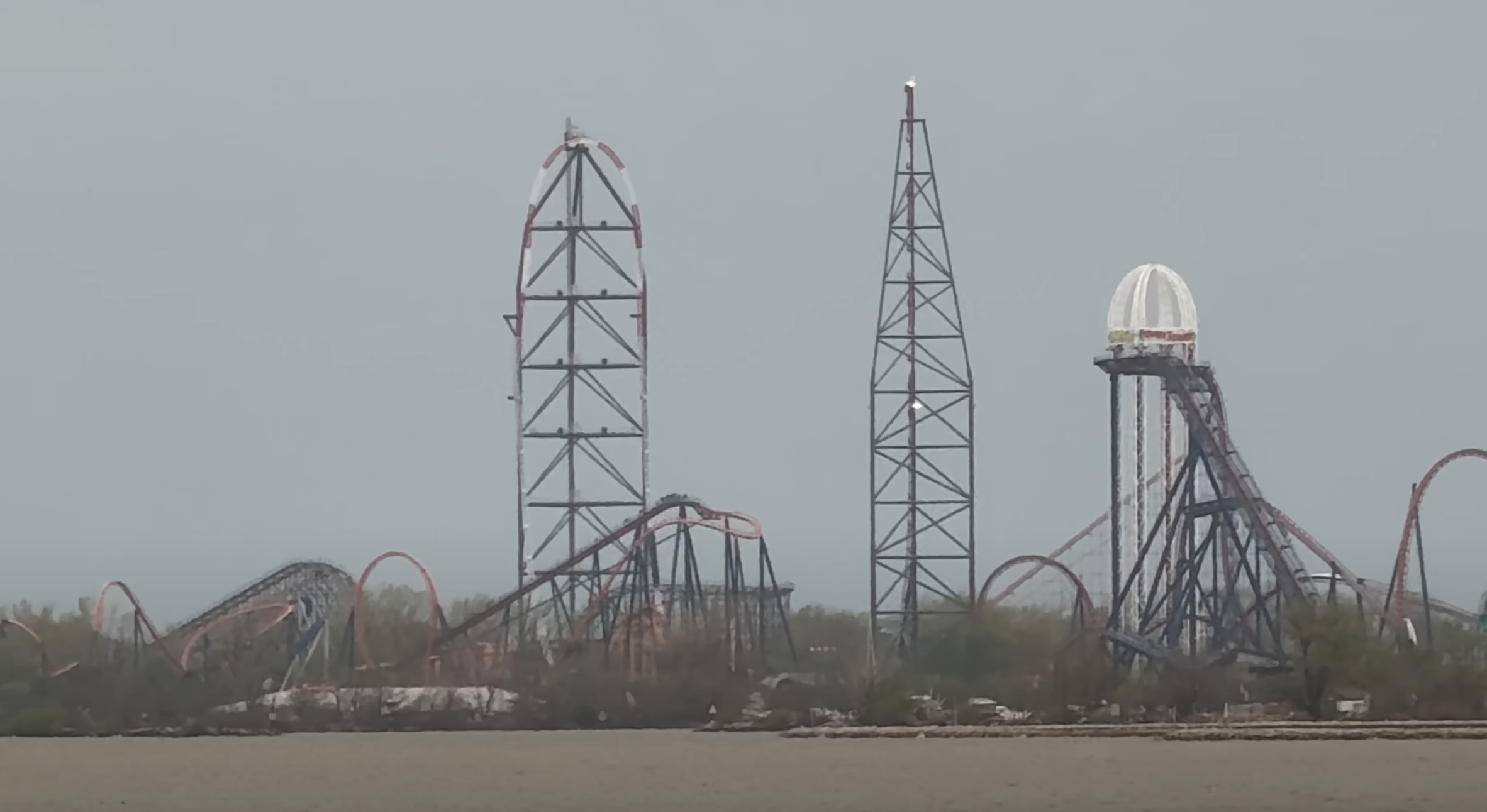 Top Thrill from Causeway Cedar Point